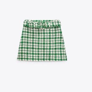 TEXTURED WEAVE MINI SKIRT